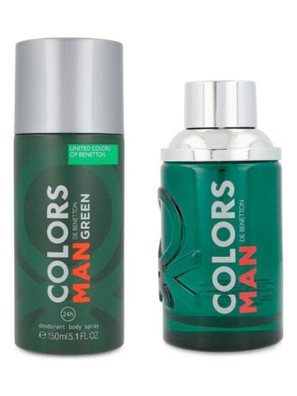 SET GREEN CABALLERO UNITED COLORS OF BENETTON 2 PZ - Image 2
