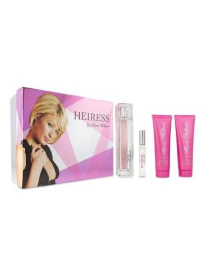 PERFUME SET 4 PIEZAS PARIS HILTON HEIRESS SPRAY BODY LOTION SHOWER GEL EDP 100 ML - Image 2