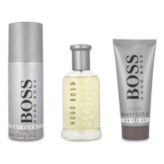 SET HUGO BOSS BOTTLED 3PZ 100ML EDT SPRAY