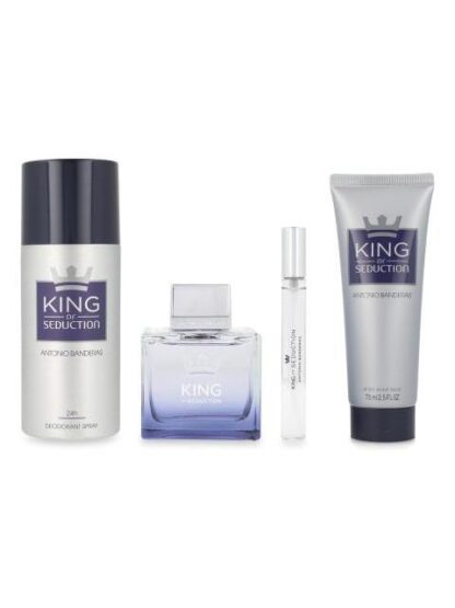 SET KING OF SEDUCTION 4PZ 100ML EDT SPRAY 10ML EDT SPRAY
