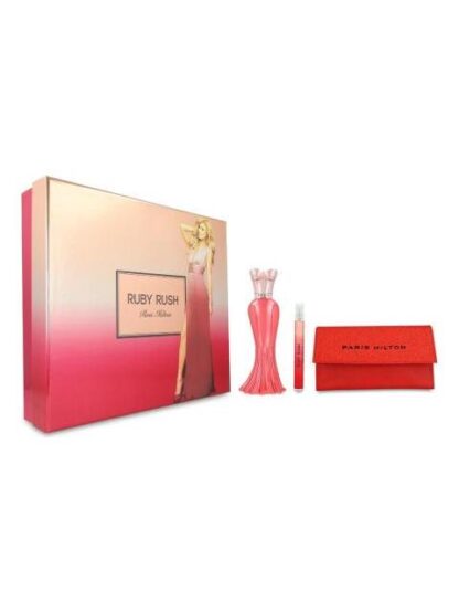 SET PARIS HILTON RUBY RUSH 3PZS 100ML EDP 10ML EDP CARTERA - Image 2