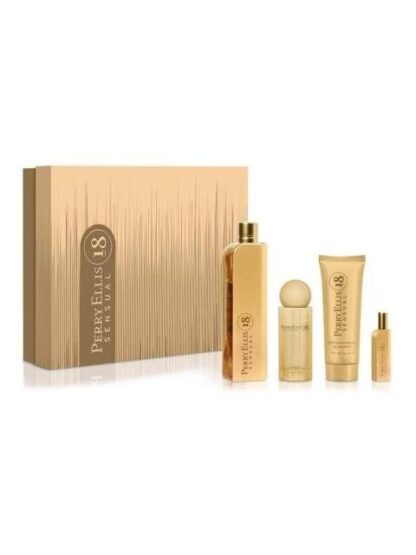 SET PERRY SENSUAL 18 DAMA PERRY ELLIS 4 PZ - ORIGINAL
