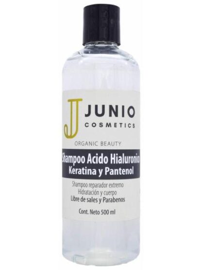 SHAMPOO ACIDO HIALURONICO KERATINA PANTENOL 500 ML JUNIO