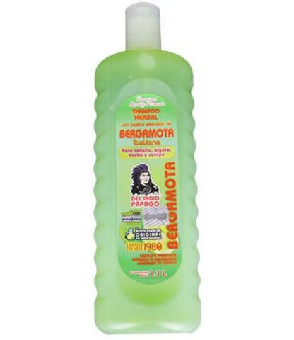 SHAMPOO BERGAMOTA 1.1L CABELLO GRASOSOESTIMULA EL CRECIMIENTO Y R TEPEZCOHUITE DEL INDIO PAPAGO