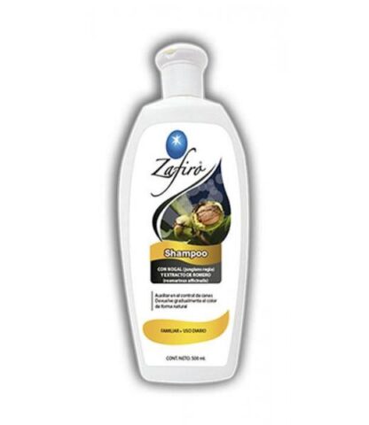 SHAMPOO CON NOGAL Y EXTRACTO DE ROMERO 500ML. AUX. EN EL CONTROL ZAFIRO