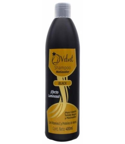 SHAMPOO MATIZADOR NEGRO 400 ML VELVET