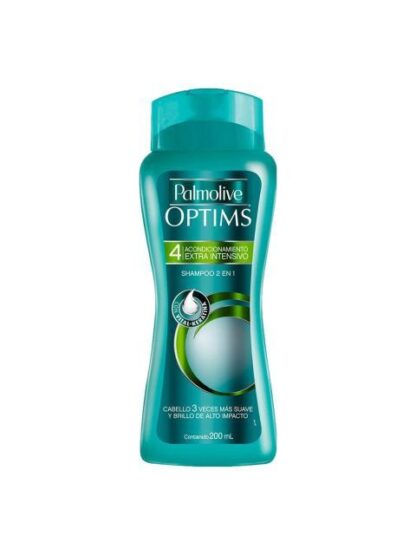 SHAMPOO PALMOLIVE OPTIMS 2 EN 1 NIVEL 4 EXTRA INTENSIVO 200 ML