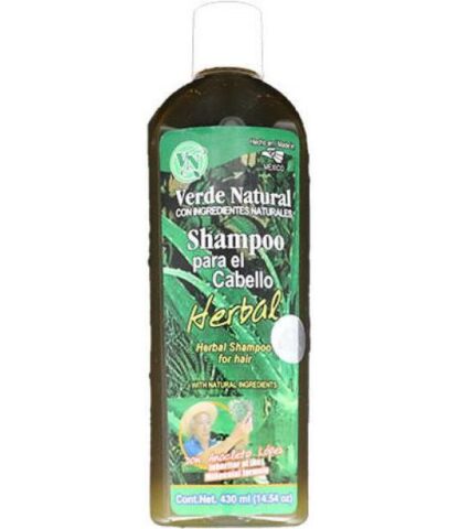 SHAMPOO PARA EL CABELLO HERBAL 430ML. VERDE NATURAL