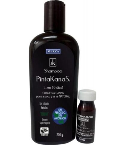 SHAMPOO PINTAKANAS OSCURO 200ML. CON EXTRACTOS HERBALES SIN PEROX SIN CANAS