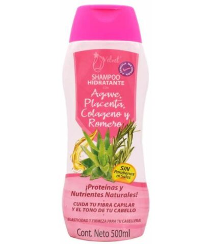 SHAMPOO PLACENTA COLAGENO ROMERO 500 ML VELVET