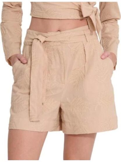 SHORT BORDADO CAMEL HOLLY LAND - Image 5