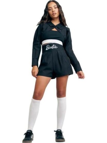 SHORT CINTURA ALTA BARBIE NEGRO BARBIE