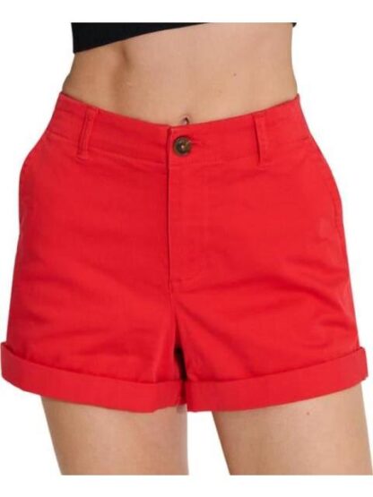SHORT DE GABARDINA CINTURA REGULAR ROJO HOLLY LAND - Image 2