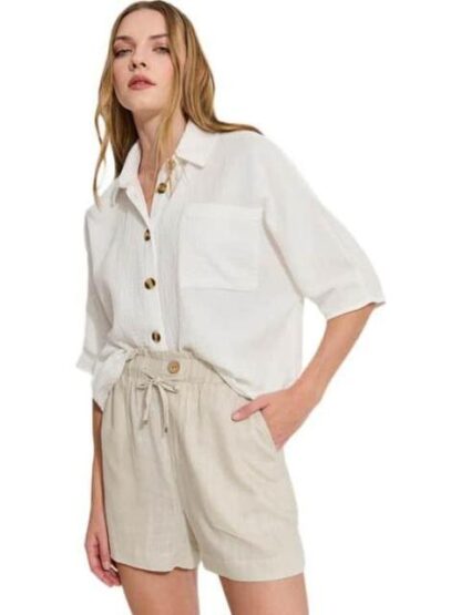 SHORT DE LINO BEIGE HOLLY LAND - Image 4
