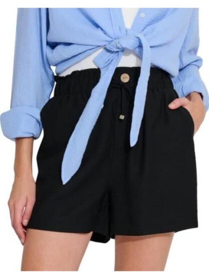 SHORT DE LINO NEGRO HOLLY LAND - Image 2