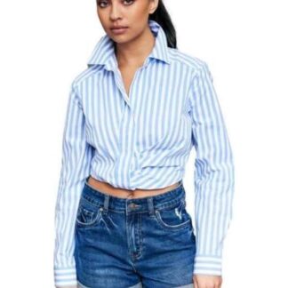 SHORT MEZCLILLA CINTURA ALTA AZUL INDIGO ATMOSPHERE DNM