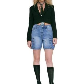 SHORT MEZCLILLA CINTURA ALTA GRIS ATMOSPHERE DNM