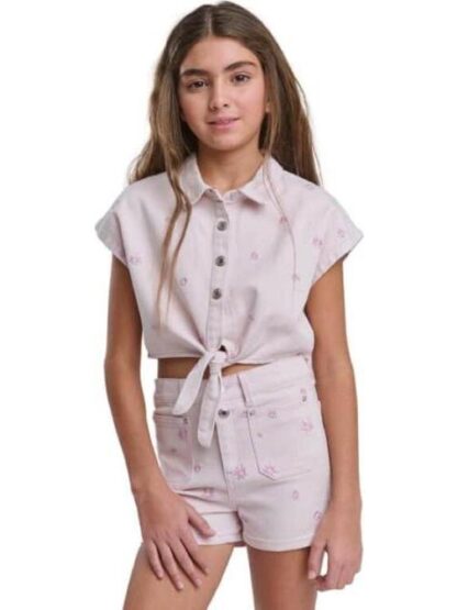 SHORT MEZCLILLA ROSA HOLLY LAND KIDS - Image 4