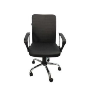 SILLA EJECUTIVA NEXTEP NE650R ALTURA AJUSTABLE RECLINABLE POLIPIEL-BASE GIRATORIA COLOR NEGRO