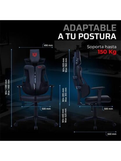 SILLA GAMING BOLT RUSH PA BALAM RUSH LEGEND SERIES SILLA GAMER INCLINACION HASTA 120° - Image 3