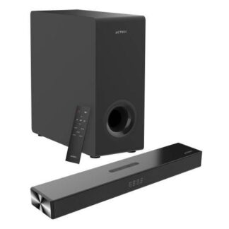 SISTEMA DE SOUNDBAR 2.1 DYNAMIC THIN BS600 ADVANCED SERIES CONTROL REMOTO INCLUIDO COLOR NEGRO. AC940801