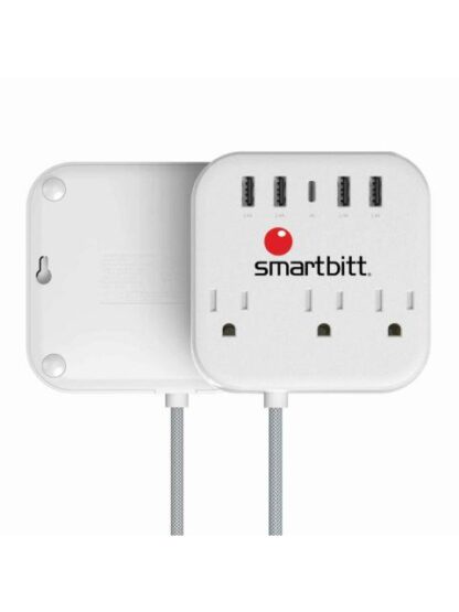 SMARBITT MULTICONTACTO SBSS-B3-5U 3 CONTACTOS 1X USB-C 4X USB-A 5V 3A BLANCO - Image 2