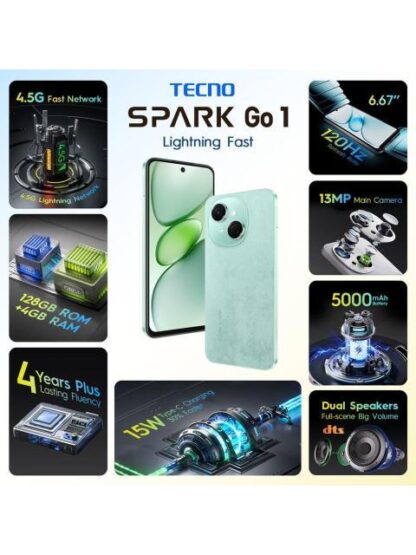 SMARTPHONE TECNO SPARK GO 1 4 128GB DUAL SIM - Image 2