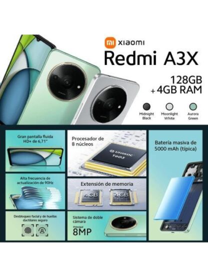 SMARTPHONE XIOMI REDMI A3X 3 64 DUAL SIM NEGRO - Image 3