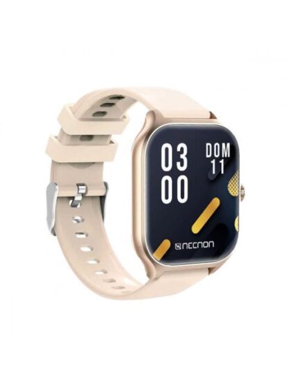 SMARTWATCH NSW101 2.01 IP67 BT 5.0 APP FITPRO BAT 180 MAH MIDE CALORIAS FC CON VIBRACION MULTIMEDIA FUNCION BUSCAR Y FOTOS A DISTANCIA BEIGE-DORADO