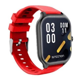SMARTWATCH NSW101 2.01 IP67 BT 5.0 APP FITPRO BAT 180 MAH MIDE CALORIAS FC CON VIBRACION MULTIMEDIA FUNCION BUSCAR Y FOTOS A DISTANCIA NEGRO-ROJO