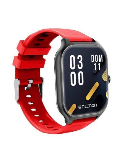 SMARTWATCH NSW101 2.01 IP67 BT 5.0 APP FITPRO BAT 180 MAH MIDE CALORIAS FC CON VIBRACION MULTIMEDIA FUNCION BUSCAR Y FOTOS A DISTANCIA NEGRO-ROJO