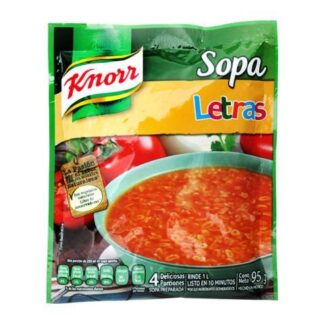 SOPA INSTANTANEA KNORR LETRAS 95 GR