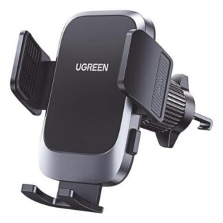 SOPORTE AUTOMOVIL RENDIJA VENTILACION ROTACION 360° UGREEN 15264 COLOR NEGRO