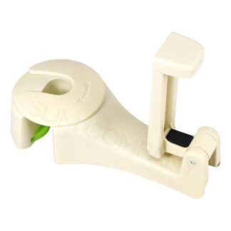 SOPORTE DE TELEFONO CELULAR CON GANCHO PARA ASIENTO TRASERO  PARA COLGAR BOLSA REPOSACABEZAS DE COCHE COLGADOR DE RESPALDO HASTA 6.5QUOT; COLOR BEIGE