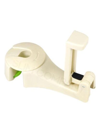 SOPORTE DE TELEFONO CELULAR CON GANCHO PARA ASIENTO TRASERO  PARA COLGAR BOLSA REPOSACABEZAS DE COCHE COLGADOR DE RESPALDO HASTA 6.5QUOT; COLOR BEIGE