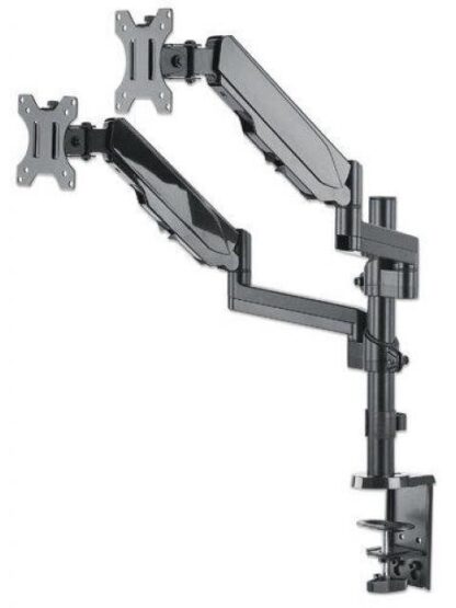 MANHATTAN SOPORTE DE ESCRITORIO 2 MONITORES 17 - 32 HASTA 8KG NEGRO - Image 4