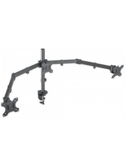 MANHATTAN SOPORTE DE MESA PARA 3 MONITORES 13 - 27 21KG NEGRO - Image 2