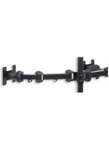 MANHATTAN SOPORTE CON BRAZOS DE DOBLE MOVIMIENTO PARA 2 MONITORES HASTA 24 MAX. 12KGS NEGRO - Image 2