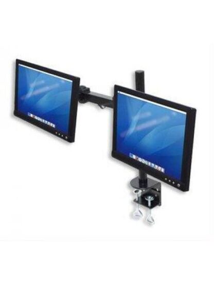 MANHATTAN SOPORTE CON BRAZOS DE DOBLE MOVIMIENTO PARA 2 MONITORES HASTA 24 MAX. 12KGS NEGRO - Image 4