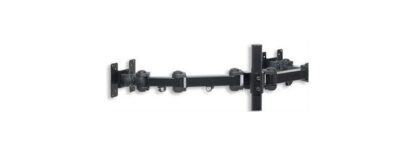 MANHATTAN SOPORTE CON BRAZOS DE DOBLE MOVIMIENTO PARA 2 MONITORES HASTA 24 MAX. 12KGS NEGRO - Image 2