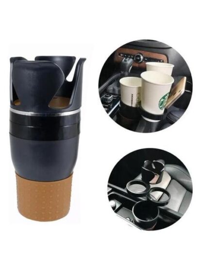 SOPORTE ORGANIZADOR DE AUTO 5EN1 TAZA MULTIFUNCIONAL CELULAR