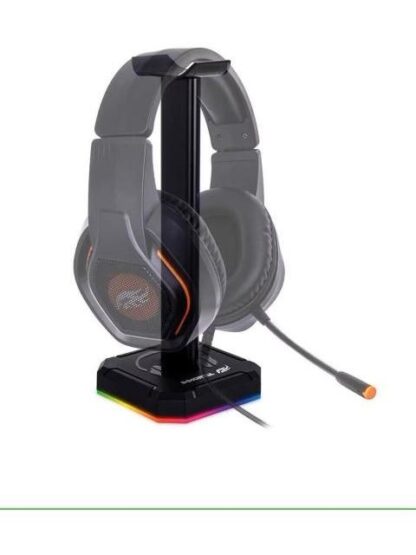 IMMORTAL GAMING BASE PARA AUDIFONOS GAMER IMGSA RGB USB NEGRO - Image 2