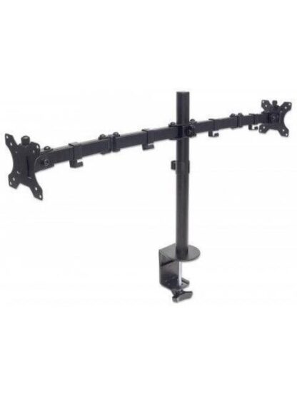 MANHATTAN SOPORTE DE MESA PARA 2 MONITORES 13 - 32 HASTA 16KG NEGRO - Image 2