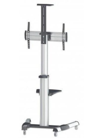 MANHATTAN SOPORTE TIPO CARRITO PARA PANTALLAS 37 A 70 O 50KGS NEGRO-PLATA - Image 3
