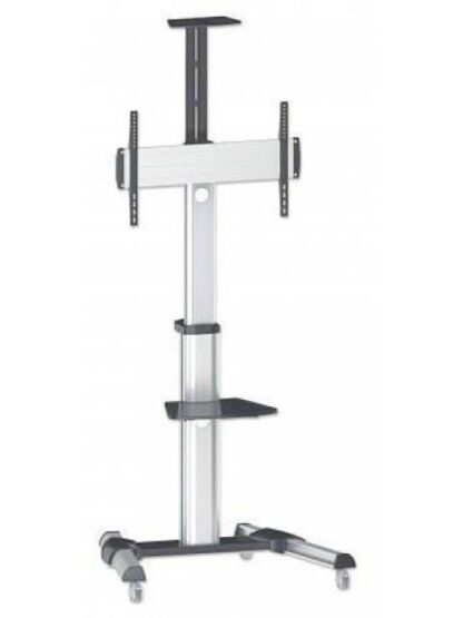 MANHATTAN SOPORTE TIPO CARRITO PARA PANTALLAS 37 A 70 O 50KGS NEGRO-PLATA - Image 4