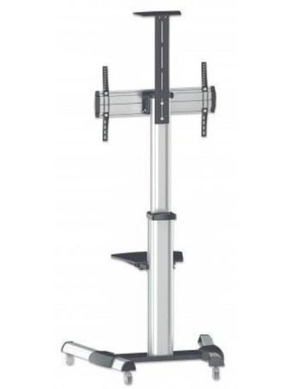 MANHATTAN SOPORTE TIPO CARRITO PARA PANTALLAS 37 A 70 O 50KGS NEGRO-PLATA - Image 5