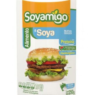 SOYAMIGO ALIMENTO DE SOYA SABOR HAMBURGUESA 250GR. SOYAMIGO