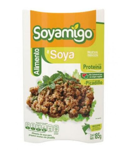 SOYAMIGO ALIMENTO DE SOYA SABOR PICADILLO 185GR. SOYAMIGO
