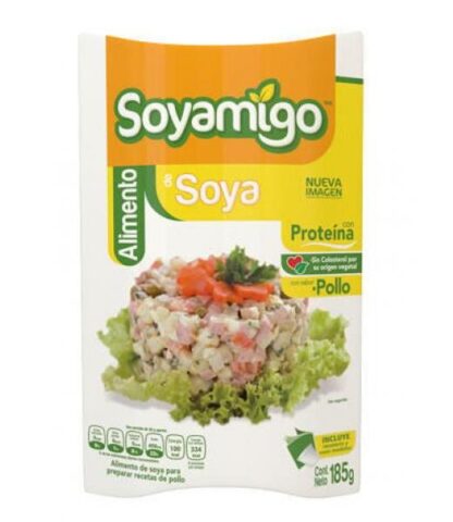 SOYAMIGO ALIMENTO DE SOYA SABOR POLLO 185GR. SOYAMIGO