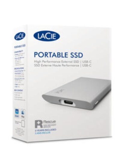 SSD EXTERNO LACIE STKS1000400 2.5 1TB USB-C 3.1 PLATA - Image 3